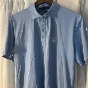 G/Fore HCC Embroidered Light Blue Men's Polo Shirt Size Large